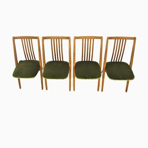 Skandinavische Esszimmerstühle aus Buche, 1960, 4 . Set