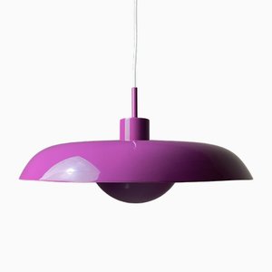 Danish RA40 Glossy Purple Ceiling Light by Piet Hein for Lyfa, 1970