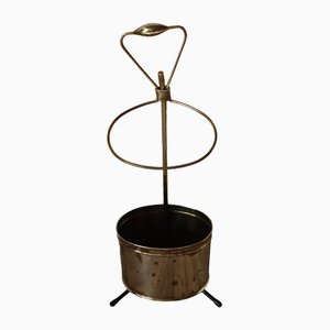 Vintage Umbrella Stand in Brass by Mathieu Mategot, 1950s