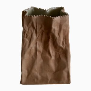 Vaso Paper Bag in ceramica di Tapio Wirkkala per Rosenthal, 1977