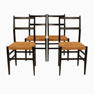 Dining Chairs in the style of Gio Ponti, 1950s, Set of 4