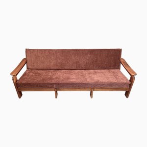 Scandinavian Wood Sofa, 1950s