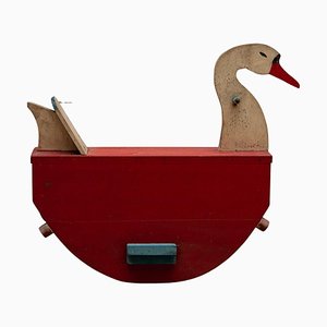 French Swan Rocking Children's Toy, 1950s