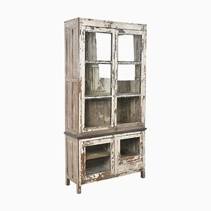 Vintage Patinated Wooden Cabinet