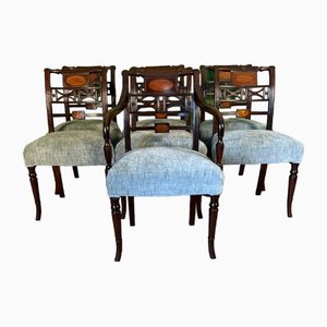 Regency Stand Chairs and Carver Chair, Set of 6