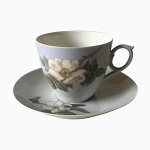 Art Nouveau Morning Cup and Saucer from Royal Copenhagen, 1900s, Set of 2