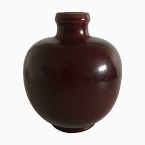 Stoneware Vase in Oxblood Glaze Sang De Boeuf from Royal Copenhagen, 1960s