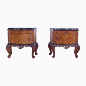 Chippendal Bedside Tables, 1950s, Set of 2