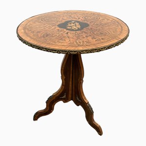 Table d'Appoint Tripode Inclinable Louis XVI en Marqueterie