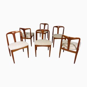 Vintage Teak Model Juliane Dining Chairs by Johannes Andersen for Uldum Møbelfabrik, 1960s, Set of 6