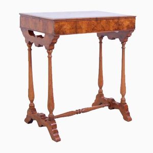 Brown Burl Inlaid Table, 800s