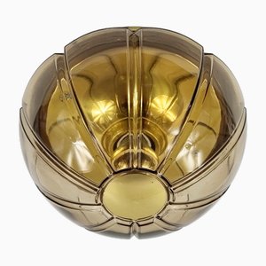 Mid-Century Glass Flush Mount or Ceiling Light from Limburg, Germany, 1960s