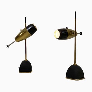 Model 577 Table Lamps by Oscar Torlasco for Lumi, Milan, 1961, Set of 2