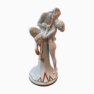 Figura de porcelana de Galluba & Hofmann, años 20