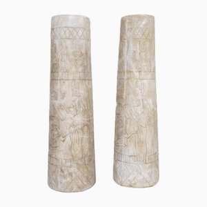Ägyptische Säulen, 20. Jh., 2er Set