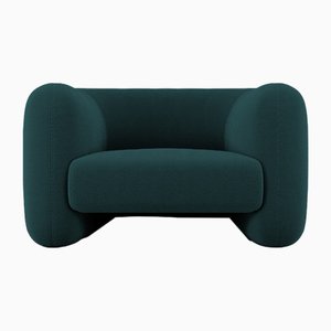 Jacob Armchair in Fabric Boucle Night Blue by Collector Studio