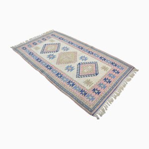 Anatolian Faded Pink Wool Bedroom Rug