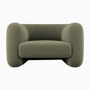 Jacob Armchair in Fabric Boucle Olive by Collector Studio
