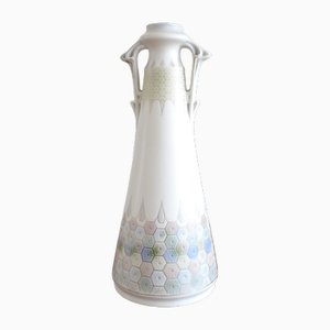 Art Nouveau Marble Porcelain Vase by Galluba & Hofmann Ilmenau