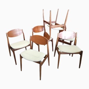 Dining Chairs by Leonardo Fiori for Isa Bergamo, Italy, 1960s, Set of 6