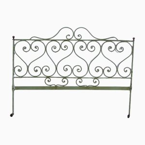 Wrought Iron Double Bed Headboard, 1890s