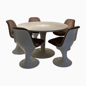 Orbit Dining Chairs and Dining Table from Vitra / Herman Miller, Germany, 1965, Set of 6