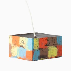 Square Orange Stack Candleholder by Crying Clover