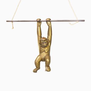 Sergio Bustamente, Hanging Monkey Sculpture, 1980s, Copper