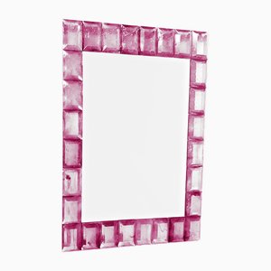 Specchio veneziano in vetro di Murano "Ruby" dei Fratelli Tosi