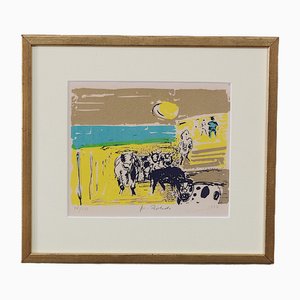 Fredrik Rodhe, Cows, 1977, Lithographie