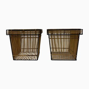 Storage Baskets by Dirk van Sliedregt for Rohé, Netherlands, 1960s, Set of 2