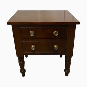 Mahogany Occasional Table with Storage Compartment, 1880s