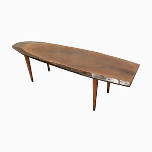 Mid-Century Slice of Fruitwood Coffee Table, 1960s