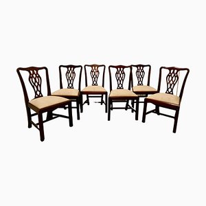 Chippendale Style Dining Chairs, 1970, Set of 6