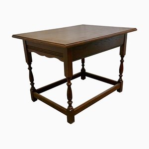 Late Victorian Golden Oak Occasional Side Table, 1890s