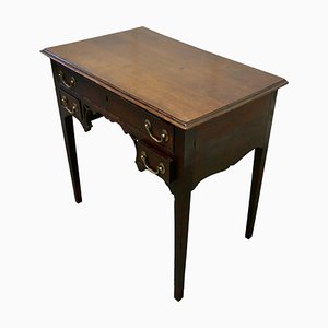 Georgianischer Country Lowboy aus Eiche mit Intarsien, 1800er