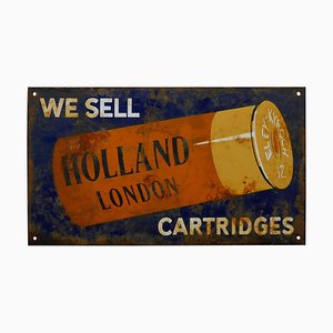 Enseigne Publicitaire Eley-Knoch Shot Gun Cartridges en Email, 1960s