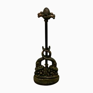 19th Century Cast Iron Door Stop by the Baldwin Foundry, 1880s