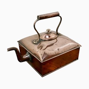 19th Century Large Square Copper Kettle, 1870s