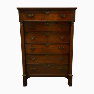 19th Century Tall Drawer Oak Chest of Drawers, 1870s