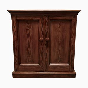 19th Century Pitch Pine 2-Door Cupboard, 1880s