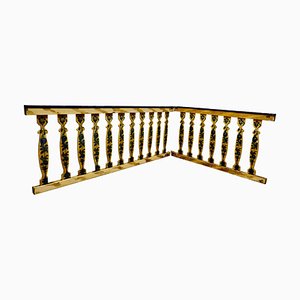 Hand-Painted Wooden Fair Ground Railings, 1950s, Set of 2