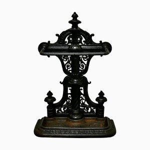 Large Cast Iron Umbrella Stick Stand, 1870s