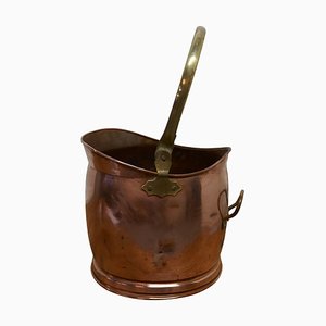 Copper Helmet Coal Scuttle, 1920s