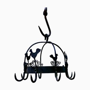 Iron Kitchen Utensil or Pot Hanger, 1960s