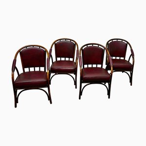 Bentwood Armchairs, 1950, Set of 4