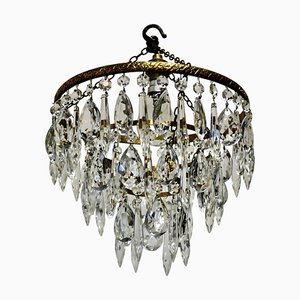 Lustre Cascade à 3 Niveaux, 1950s