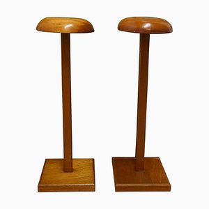 Tailor's Wooden Fabric Display Stands, 1960, Set of 2
