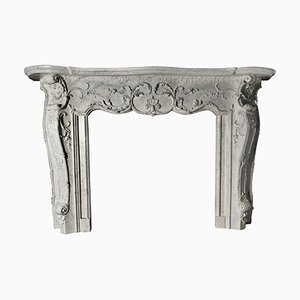 Large 19th Century Simulated Marble Fire Place in the style of Adam, 1870s