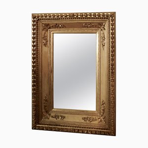 Large 19th Century French Baroque Gilt Wall Mirror, 1850s